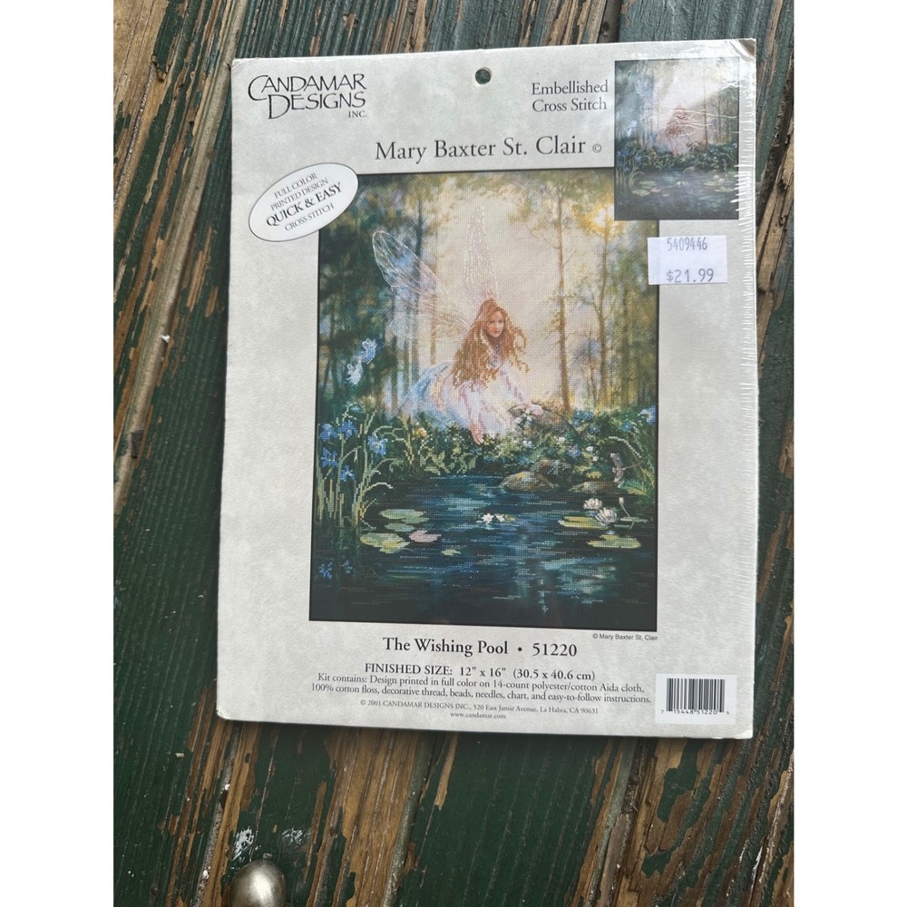Candamar Designs The Wishing Pool Mary Baxter St Clair Cross Stitch Kit 51220